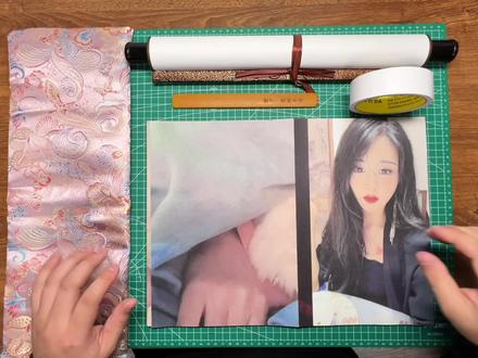 收到材料包的宝子按照我们的教程来进行粘贴哦,新手友好#龙鳞装 #教程 #定制 #惊喜