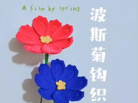 波斯菊钩织教程 #手工diy #钩针基础教程 #钩针编织 #手工 #钩针教程 #我的手工作品 #手工制作 #创意手工 #毛线钩织 #手工教程