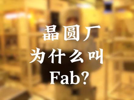 202 | 晶圆厂为什么叫Fab#芯片#半导体