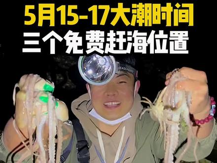 薛之谦青岛演唱会撞上大潮!青岛5月下旬赶海时间表给你备好。 #青岛赶海 #薛之谦青岛演唱会 #黄岛赶海
