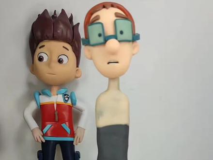 汪汪队立大功之阿宝船长#汪汪队立大功 #捏泥人 #超轻粘土手工 #我的手工日常 #内容启发搜索