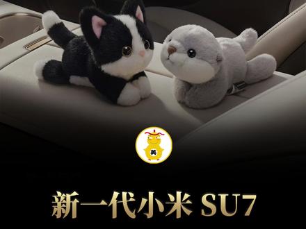 新一代小米SU7加入了磁吸宠物 这妹子们看到了不得走不动道啊?#小米新SU7首发评测