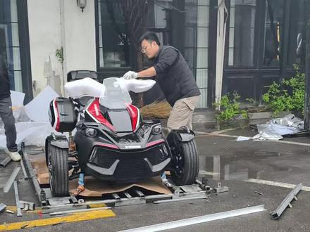 无忧提车分期免息新威骑天行者#新威骑天行者 #新威骑 #倒三轮 #重机车