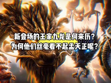 新登场的王家九龙是何来历?为何他们丝毫看不起孟天正呢?#国漫#完美世界#王家九龙