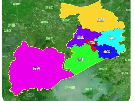 别再瞎逛无锡市了,带你了解它7个区市的精髓 !#江苏 #无锡同城 #地图 #中国地理知识 #无锡