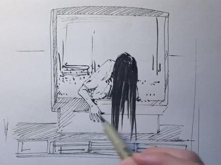 教你们画台电视机,学会的记得给个关注哦🙄