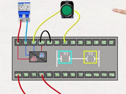 PLC的接线方法和动作原理#电工 #plc