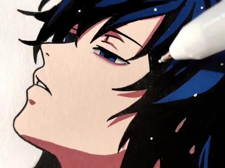 炭治郎眼中的义勇居然是这样的! 绘画工具:梅森尼斯丙烯马克笔
#手绘 #鬼灭之刃 #义勇 #富冈义勇 #梅森尼斯丙烯马克笔