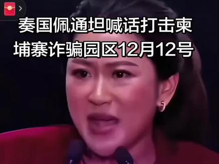 泰国佩通坦打击柬埔寨诈骗园区最新消息