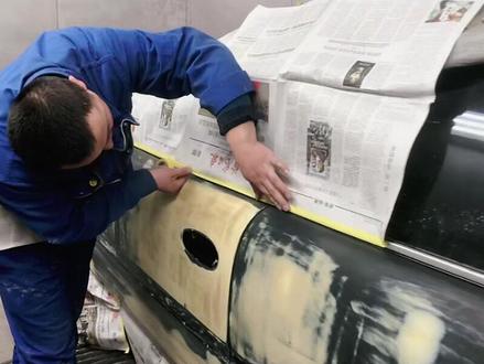 #钣金喷漆修复 #汽车服务行业 #张同学的bgm好上头 成功汽修喷漆工艺,强大的技术水平。