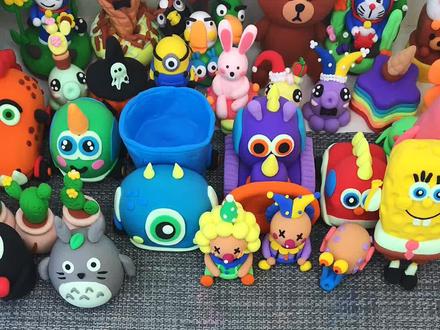 简单可爱彩虹小屋#亲子手工 #粘土教程 #diy创意手工