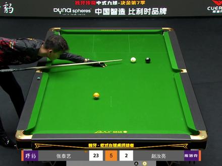 赵汝亮和张泰艺的宿命对决,棋逢对手,精彩绝伦。 #赵汝亮 #张泰艺 #张堃鹏 #郑宇伯 #台球是一种生活