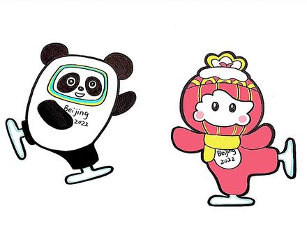 教你画冬奥会吉祥物,冰墩墩和雪容融#儿童画教程 #幼师主题画 #冬奥会吉祥物 #幼教考编 #幼师面试绘画 #简笔画 #原创@抖音小助手