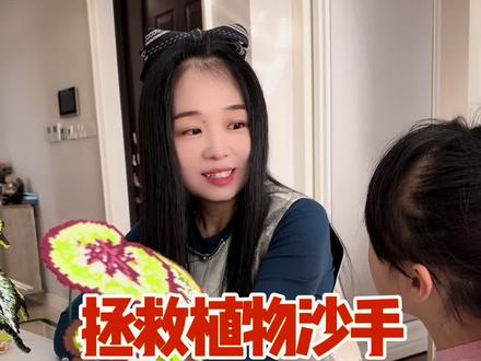 拯救植物沙手,拼豆PK扭扭棒 #亲子互动 #手工diy #拼豆 #扭扭棒 #母女日常