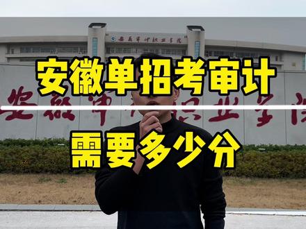 安徽审计职业学院单招录取分数,今年扩招啦 #安徽审计职业学院#单招 #安徽单招 #安徽单招磊哥 #单招院校