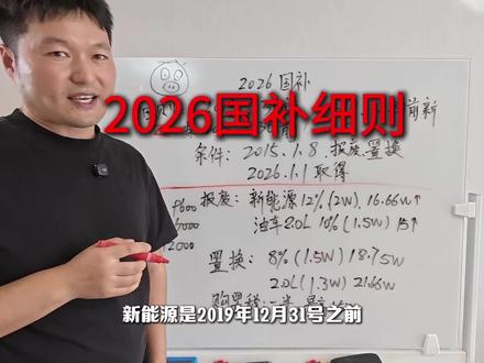 5分钟全了解!2026国补细则,补贴政策! #2026国补 #买车 #上热门 #网友围观 #新闻趣事