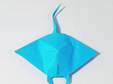 折纸蝠鲼手工教程 #折纸 #手工 #十万个怎么做