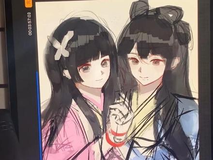 lm🍰两个小蛋糕绘画过程分享(没画完|唠嗑向#procreate #绘画 #绘画过程 #板绘#同人