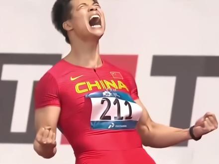 9秒92!苏炳添亚运会一战封神!#苏炳添 #亚洲会