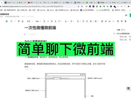简单聊一下微前端,这不是什么牛的技术#程序员 #web前端 #编程 #react #vue
#前端