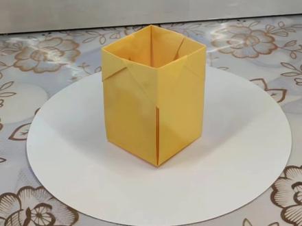 折一个简单又实用的收纳盒 #真实生活分享计划 #我的手工作品 #折纸教程 #手工折纸 #创作者扶持计划