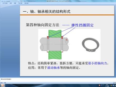 机械设计 弹性挡圈的固定形式