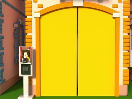 挖掘机和工程车玩有趣的找房子游戏,儿童工程车动画片 #原创动画 #儿童动画 #工程车动画