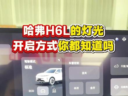 哈弗H6L灯光的开启方法你都知道吗?#哈弗汽车 #哈弗H6L #用车小知识 #汽车知识分享