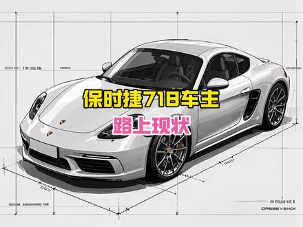 保时捷718车主路上现状#保时捷718