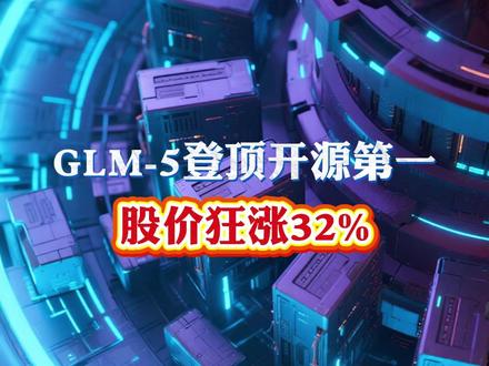封神!GLM-5登顶开源第一,股价狂涨32% #AI #科技 #人工智能 #科普 #互联网