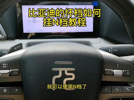 比亚迪怀档(N)空挡如何挂入新手教程#比亚迪 #元up #新能源汽车 #上热门 #每天一个用车知识 @DOU+小助手