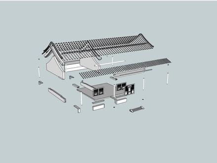 sketchup草图大师建筑爆炸图动画#草图大师 #三维建模 #sketchup