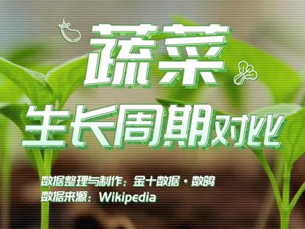 不同蔬菜生长周期对比,你种过哪一种#蔬菜 #蔬菜种植 #豌豆芽 #数据可视化 @抖音小助手