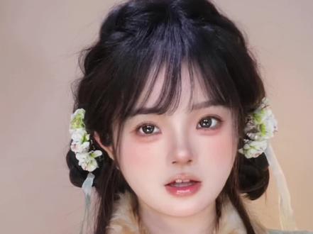 国风少女编发🍃好适合春日出游#想看看你的春日look #编发教程 #方圆脸 #手残党也能学会的发型 #甜妹发型