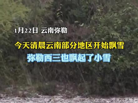 弥勒下雪了!#今年的第一场雪 #下雪啦 #你那里下雪了吗