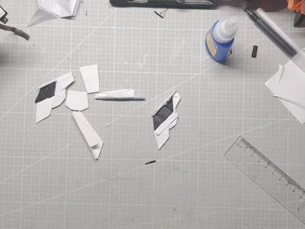 用纸折独角兽高达可爆甲可拆卸的DE大盾,详细教学,亿学就会(下 #手工 #折纸 #DIY #模型 #独角兽高达