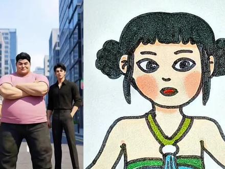 谁是真正的秦宇#猎魔女团恶魔男团 #简笔画 #画画 @抖音小助手 @抖音创作者中心