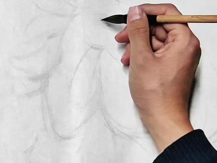 墨色淋漓画奔马,这气势你打几分?
#国画 #手绘 #马 #教程