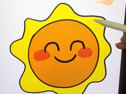 太阳简笔画教程 爸爸妈妈比赛画太阳简笔画,你支持谁呢#一学就会的简笔画 #简笔画 #亲子 #太阳简笔画 #表情包简笔画