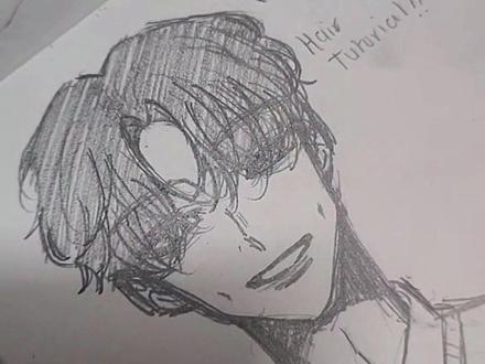 韩漫男主头发教程#零基础学画画 #板绘 #原画 #画画 #二次元