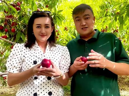 来吧 一起吃油桃#热点新闻事件 #最新信息 #我为家乡代言