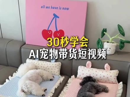 用Ai制作带货视频,保姆级教程#Ai #宠物用品 #宠物带货 #Ai教程 #家居用品