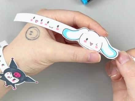 自制闺蜜款三丽鸥变脸手环,巨简单哦,你觉得闺蜜会喜欢嘛#diy手链 #三丽鸥 #手工diy #库洛米 #玉桂狗