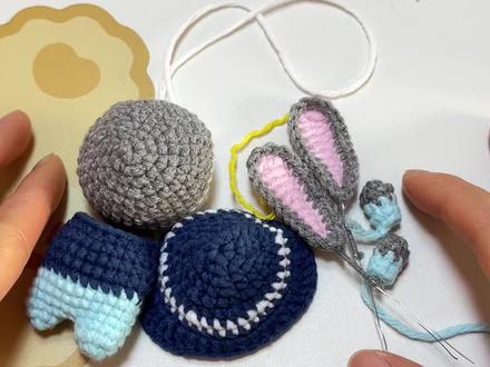 疯狂动物城,朱迪组装教程#手工毛线编织 #钩针编织教程 #手工 #钩针玩偶 #青年创作者成长计划