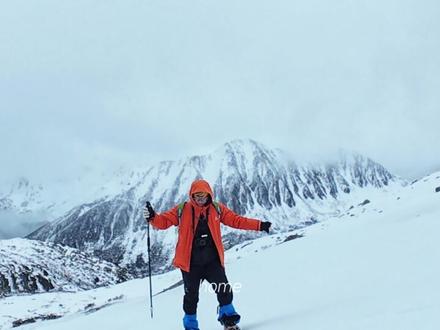 谨以此片记录我的人生第一座雪山 #萨武神山 #登山 #雪山 #vlog日常 #vlog
