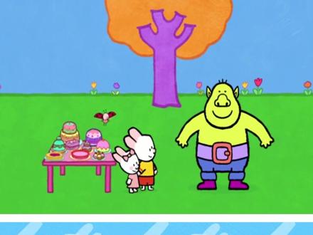 谁能帮路易吃掉大大的蛋糕?#画画 #简笔画 #萌知计划 #儿童动画 @抖音青少年