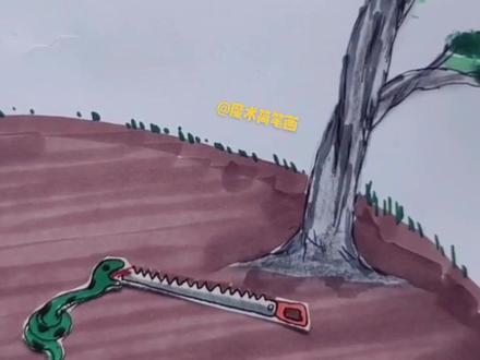 愤怒解决不了问题#魔术简笔画作品 #带你走进画里 #原创绘画