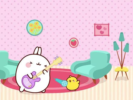 《萌浪兔3》第4集:萌浪兔练习乐器,成立了摇滚乐队