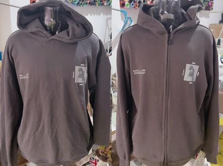 卫衣改开衫,改好后的效果对比展示#卫衣改开衫 #改衣服 #改衣服手艺人