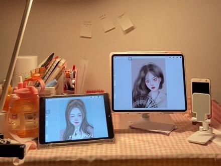 画画的同时也要保护好眼睛哦#明基护眼灯 #画画 #自由插画师